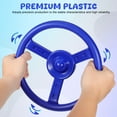 thumbnail image 3 of GOOHOCHY Dark Blue Plastic Steering Wheel Attachment for Swings Versatile Outdoor Playground Accessory, 3 of 6