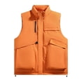 thumbnail image 2 of YueHuiYing Men's Vest Sleeveless Zip Up Jackets Coat Lightweight Quilted Gilet with Pockets, 2 of 9