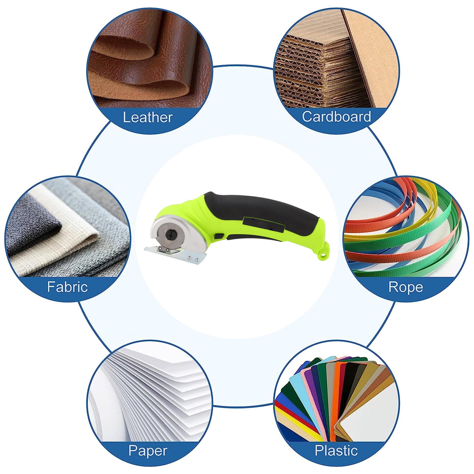 Cordless Scissors, Rechargebale Ergonomic Design Sewing Scissors PA Stainless Steel Lock Multippurpose  For Carpet