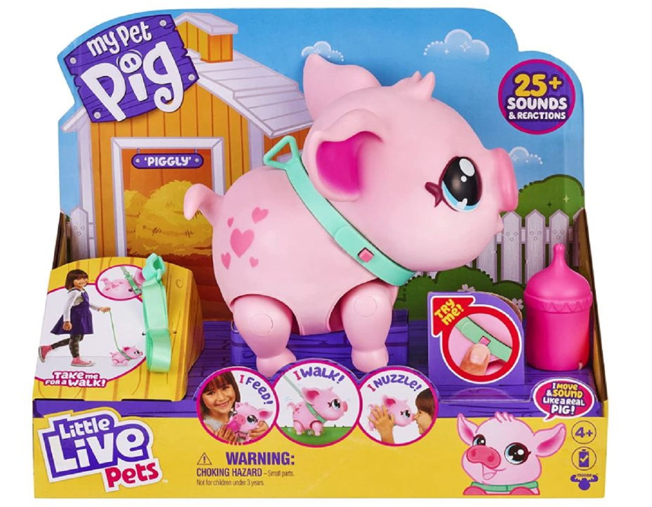 Little Live Pets My Pet Pig Piggly Electronic Children's Toy Interactive Sounds 