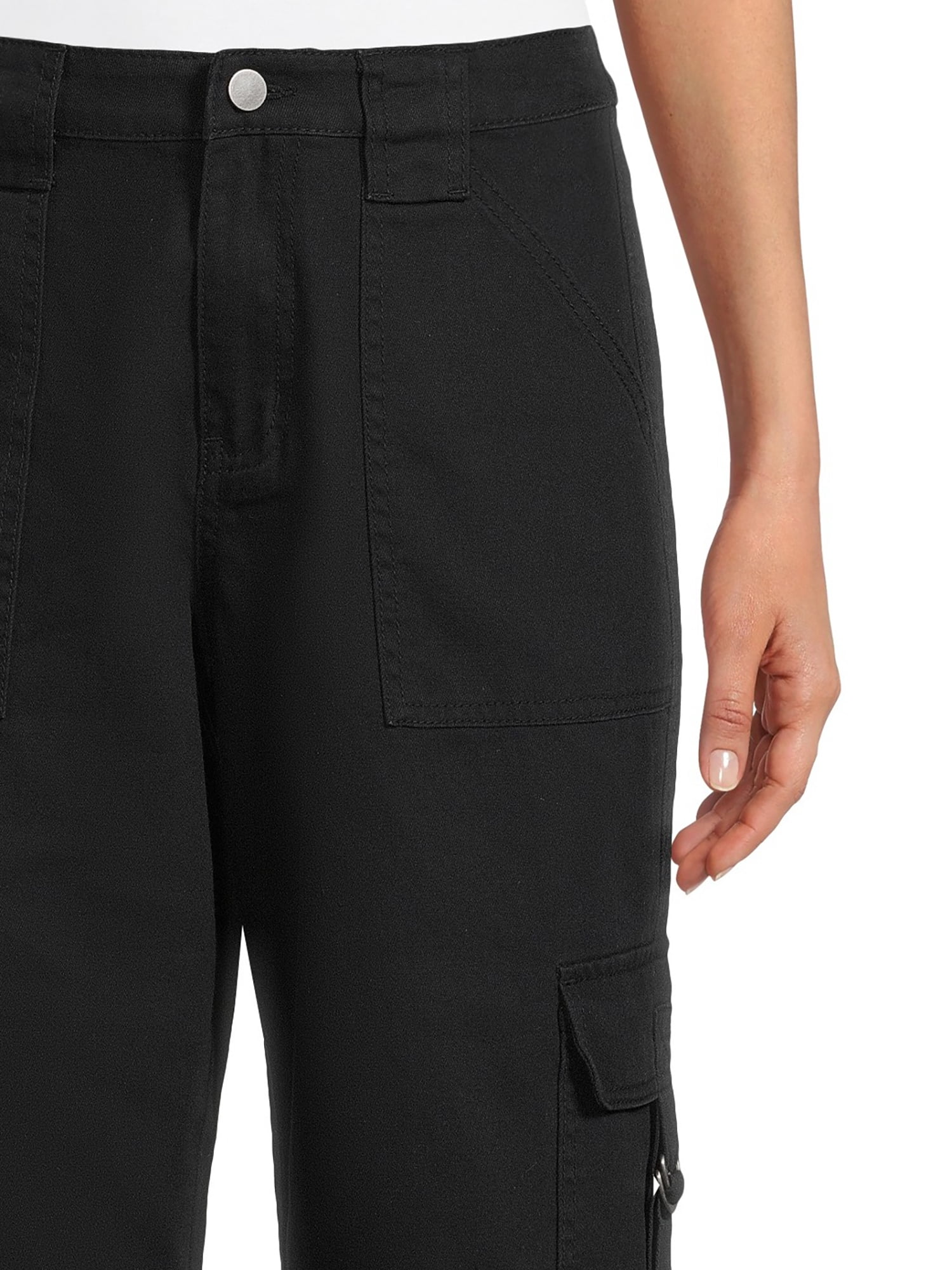 Tinseltown Juniors Twill Cargo Pants, 32" Inseam, Sizes XS-XXXL