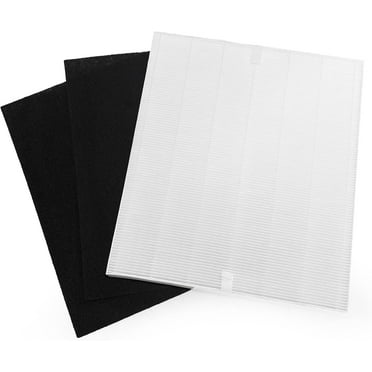 Replacement HEPA Filter and 2 Sheet Activated Carbon Pre Filter For Coway Air Purifier AP-1512HH and Airmega 200M AP-1518R