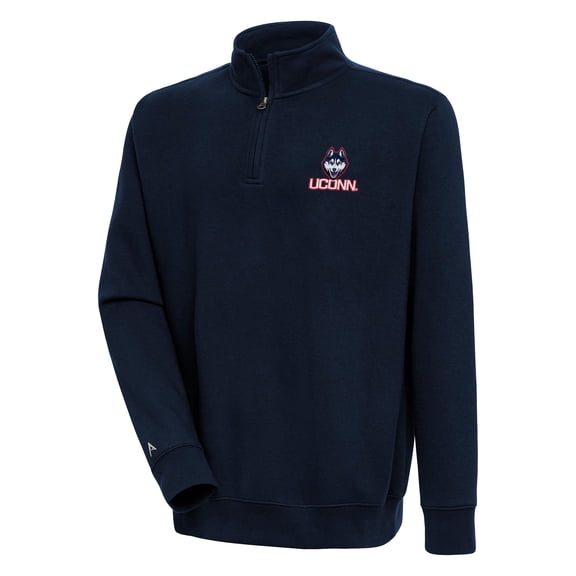 Men's Antigua Navy UConn Huskies Victory Quarter-Zip Pullover Top