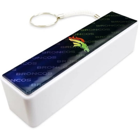 Mizco NFL Broncos 1600Mah Univ Powerbank White