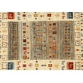 thumbnail image 1 of Ahgly Company Indoor Rectangle Contemporary Gold Brown Abstract Area Rugs, 8' x 12', 1 of 6
