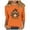 Orange-Tops, variant on Thanksgiving Shirts Women Cute Turkey Pumpkin Graphic Tees Comfy 3/4 Sleeve Loose Fit T-shirts Round Neck Holiday Blouse Tops