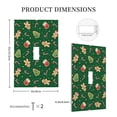 thumbnail image 3 of Kdxio green Christmas Element Decorator Light Switch or Receptacle Outlet Wall Plate Decorator Wall Plate Child Safe Outlet Cover-Style T, 3 of 6