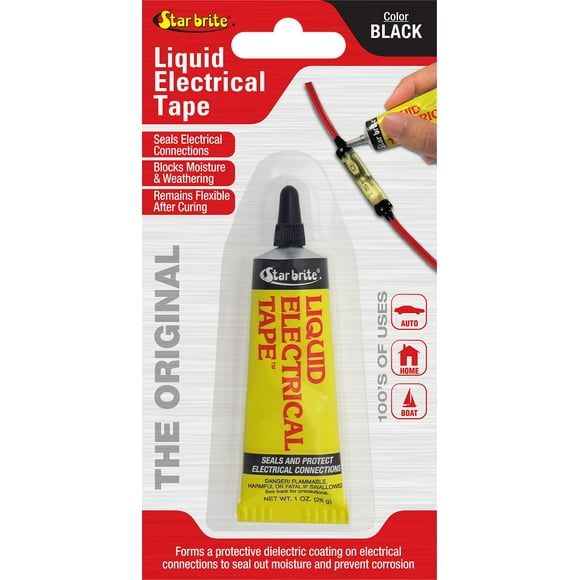 Cinta aislante líquida STAR BRITE negra, tubo de 30 ml