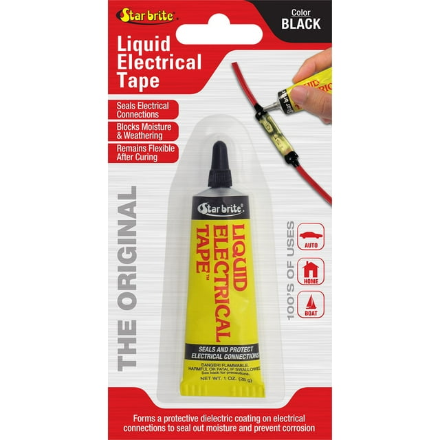 Cinta aislante líquida STAR BRITE negra, tubo de 30 ml