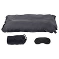 thumbnail image 1 of Unique Bargains Inflatable Pillow, Camping Travel Pillow with Storage Pouch Eye Masking, Gray, 1 of 7