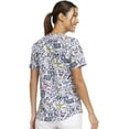 thumbnail image 5 of Cherokee Prints Scrubs Top For Women V-Neck Print CK662, L, Feline Fierce, 5 of 5