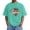 Green, variant on IWRICH Men's Acid Washed Casual Crew Neck Plus Size T Shirts Graphic Printed Short Sleeve Tshirts Casual Loose Fit Summer Oversize Tees Pink XL