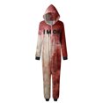 thumbnail image 1 of Family Halloween Pjs Matching Sets Halloween Print Long Sleeve Zippered One Piece Pajama Hooded Jumpsuit Winter Halloween Pjs Family Set, 1 of 3