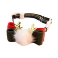 thumbnail image 1 of POINTERTECK Collier de Noël pour Animaux de Compagnie Réglable Libération Rapide Motif Exquis Effet Visuel Brillant Résistant aux Morsures Habillage Collier de Chat de Noël pour Chien avec Mini Cloche Fournitures pour Animaux, 1 of 10