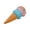 B001- A, variant on Squeeze Stress Toys, Ice Cream Squeeze, Sensory, Relaxation Toys, Playful Double-Layer Ice Cream Cone Squeeze with Top Hanging Loop, 4 X 1.5 X 1.5 in for Quiet Independent Sensory