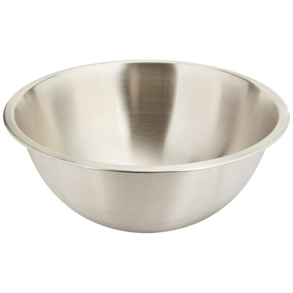 Crestware 8-Quart Stainless Steel Professional Bow Mixing Bowl Silver
