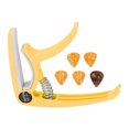 thumbnail image 4 of Electric Guitar Capo, Guitar Capo Set Quick Release  For Ukulele For Mandolin Yellow, 4 of 8