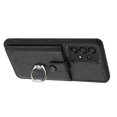 thumbnail image 4 of Compatible with Samsung Galaxy A53 5G Wallet Phone Case,360°Rotation Finger Ring Holder Kickstand,with Card Holder,Lychee Pattern PU Leather Durable Shockproof Rugged Phone Case,Black, 4 of 12