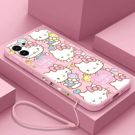 Sanrio Kuromi Hello Kitty Cinnamoroll Phone Case For iPhone 14 13 12 11 Pro Mini X XR XS MAX SE20 8 7 Plus 6 6S Plus Cover