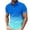 A-Blue743, variant on Mens Polo Shirts Two Tone Gradient Solid Short Sleeve Polo Shirts Regular Fit Lightweight Daily Tops