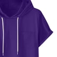 thumbnail image 7 of Aofany Mens Short Sleeve Hoodies Tops Solid Hooded T Shirt Gym Workout Pullover Athletic Shirts, 7 of 7