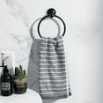 thumbnail image 2 of HLONK Porte-Serviettes Rond Rétro Noir Anneau Porte-Serviettes Mural Rangement Toilettes, 2 of 8
