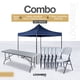 thumbnail image 1 of Combo de Mesa y 6 Sillas Plegables con Toldo Azul Impermeable, 1 of 7