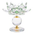 thumbnail image 3 of Candelero de cristal perfecl Portaves de Té de Loto Decoración Altura 11.5cm, 3 of 7