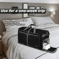 thumbnail image 6 of Gonex 100L Travel Duffle Bags 32" Large Foldable Weekender Bag Waterproof Overnight Bag with Shoes Compartment for Camping, 6 of 11