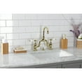 thumbnail image 3 of Kingston Brass KS7992PL English Country Bridge Bathroom Faucet with Brass Pop-up, Polished Brass, 3 of 7