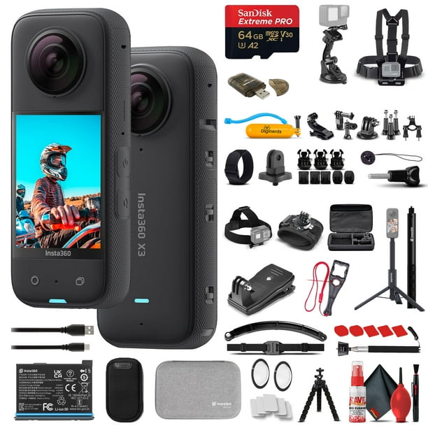  Insta360 X3 Ultimate Kit - 360 Action Camera with 5.7