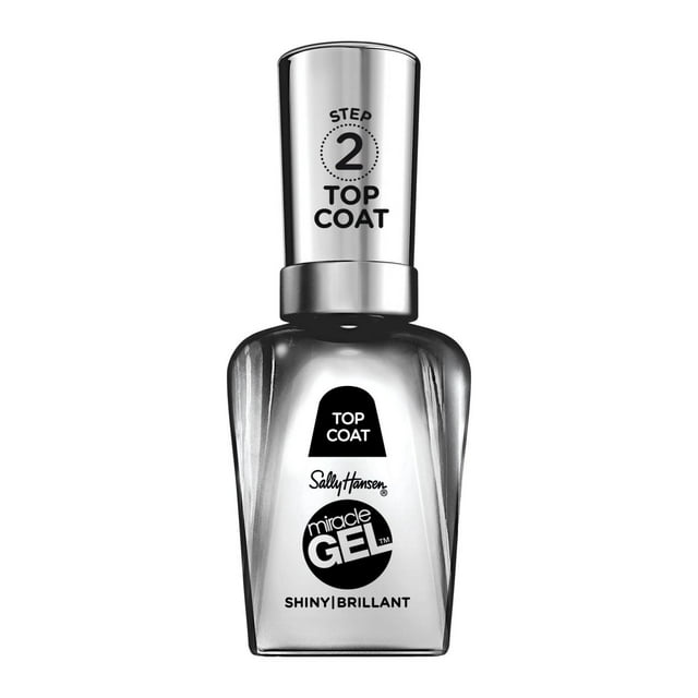 Sally Hansen - Miracle Gel™ Top Coat Activator, 2 Step Gel-like System, No UV Light Needed, Up to 8 Day of Colour & Shine 14.7 ml