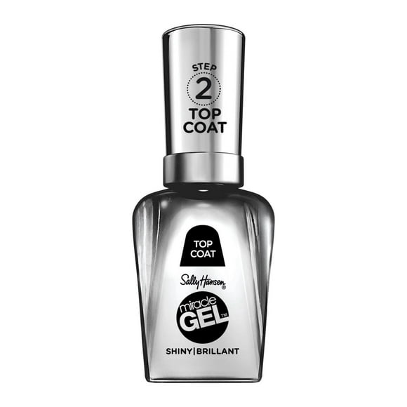Sally Hansen - Miracle Gel™ Top Coat Activator, 2 Step Gel-like System, No UV Light Needed, Up to 8 Day of Colour & Shine 14.7 ml