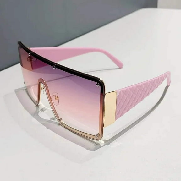 One-piece Wide-rimmed Sunglasses