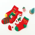 thumbnail image 2 of Actgleam 5 Pairs Christmas Socks Kids Boys Girls Colourful Funny Cotton Soft Warm Socks Christmas Gift 4-6T, 2 of 7