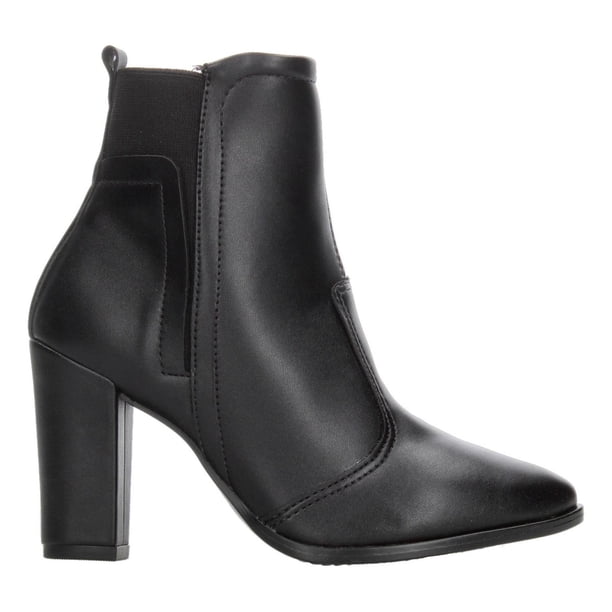 Botines Beira Rio Mujer Negro Casual Tacón 9cm negro 24.5 MX