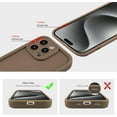 thumbnail image 3 of Compatible with iPhone 13 Pro Case, Slim Soft Gel Rubber TPU Material, Full Camera Protection, Shockproof Protective Phone Case for Women Girls Boys (Brown), 3 of 7