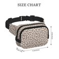 thumbnail image 4 of Picia Cute Rabbit Print Square Double-Layer Waist Bag Mini Adjustable Waist Belt Bag Exercise Running Travel Hiking, 4 of 9