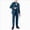 Green, variant on WXFAZCVU Boys Formal Suits 5 Piece Kids Jacket Pants Set with Dress Shirt and Tie for Wedding Prom Size 9-10 Years