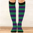 thumbnail image 5 of Sales Today Over Knee High Socks Under $2 GIJNRIUIUA Purple Knee-High Socks Fashion Breathable Striped Holiday Atmosphere Long Stockings Leg Warmers, 5 of 7