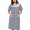 Black, variant on Women's Short Sleeve Woven Snap-Front Closure Striped Embroidery Housecoat Snap Front Dusters for Women Lounge Nightgown with Front Pockets, Green 3XL