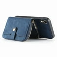 thumbnail image 4 of ELEHOLD iPhone XR Crossbody Wallet Case, Zipper PU Leather Phone Case with Card Holder Wrist Strap Purse Cover for iPhone XR,Blue, 4 of 7