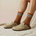 thumbnail image 3 of Cushionaire Haze Genuine Suede Leather Men's Clogs - Comfortable Slip On Potato Shoes for Men with Adjustable Buckle, 3 of 15