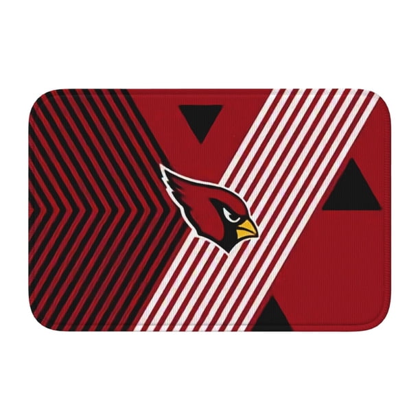 Felpudo multiusos con dobladillo de Cardinals para uso en interiores y exteriores. Reciba a sus invitados con una alfombra para el hogar, el dormitorio, el baño, la cocina y la decoración del piso.