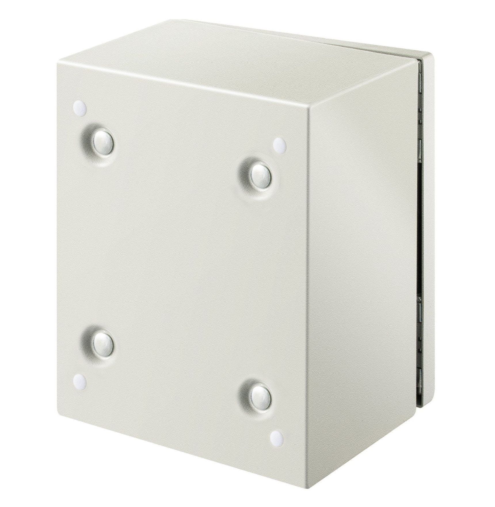 NEMA 4X Steel Enclosure 10x8x6'', IP66 Waterproof Electrical Box, Outdoor Indoor Junction Box with Mounting Plate, Industrial Electrical Enclosures