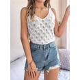 thumbnail image 5 of Womens Summer Crochet Tank Tops Knit Sleeveless Scoop Neck Sweater Vest Boho Hollow Out Cover Ups White L, 5 of 9