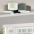thumbnail image 6 of Eglo Lighting - Pastore - 6-Light Ceiling Light - White - Black - Taupe - Grey, 6 of 7