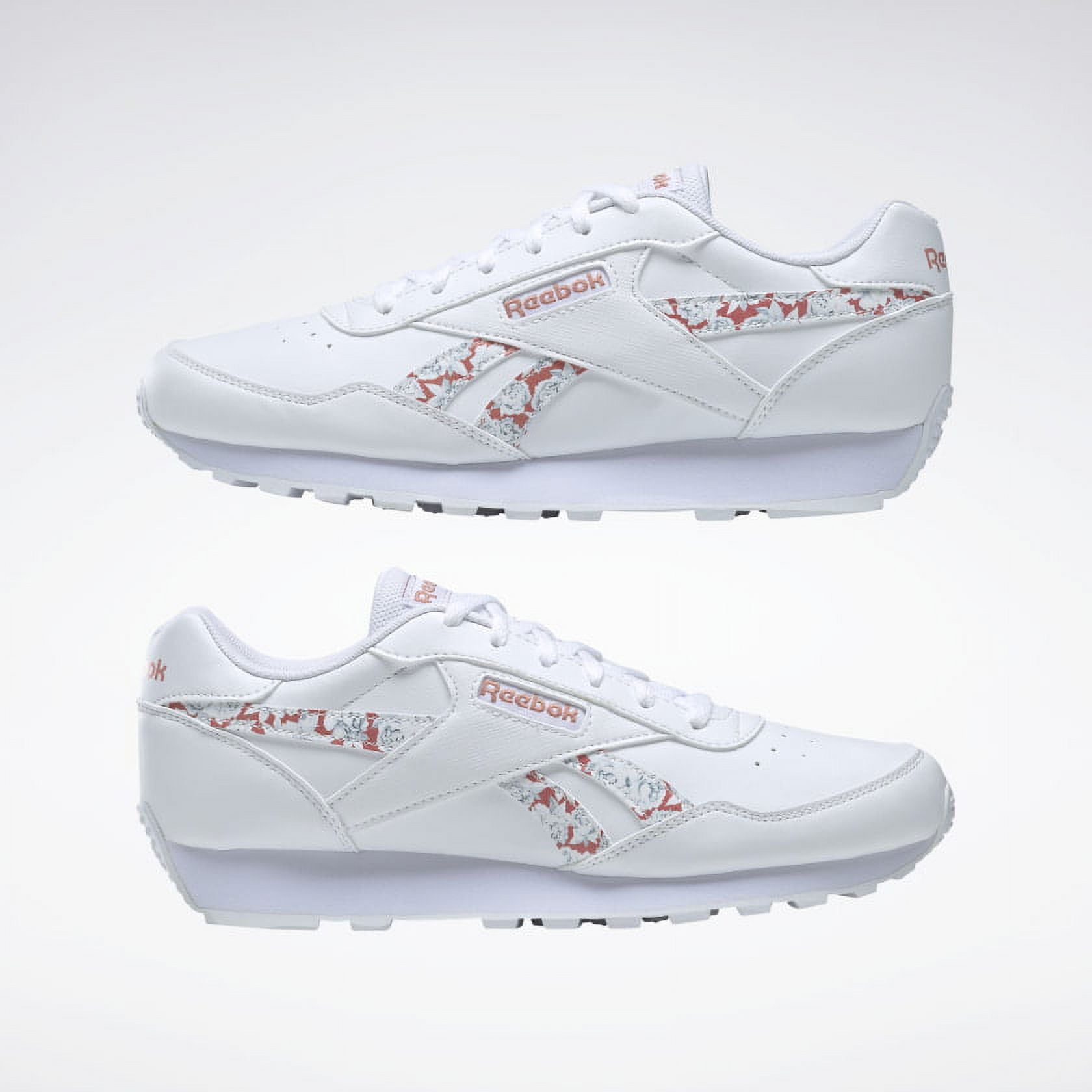 Womens Reebok REEBOK REWIND RUN Shoe Size 9.5 Ftwr White Canyon Coral Ftwr White Running Walmart