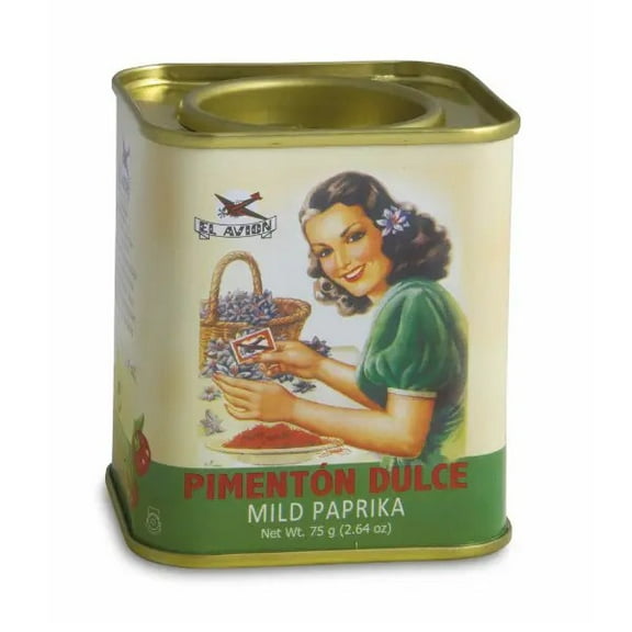El Avion Spanish Sweet Paprika Vintage Tin — 75g (2.64oz) MADE IN SPAIN