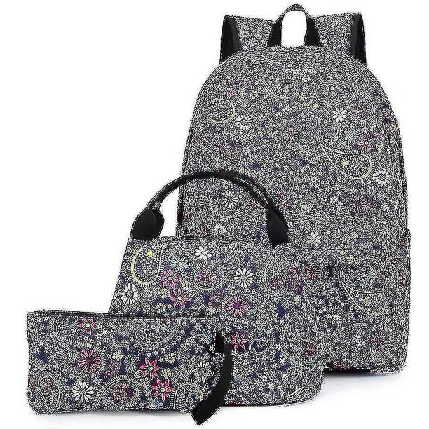 Mochilas informales YONGSHENG 3 uds. con cremallera para mujer
